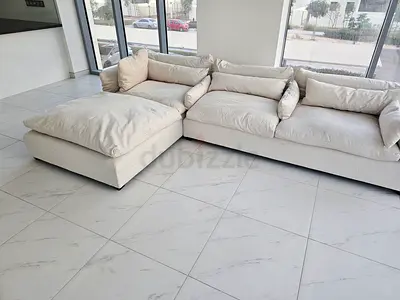Marina Home Feather filled LShape Sofa beige