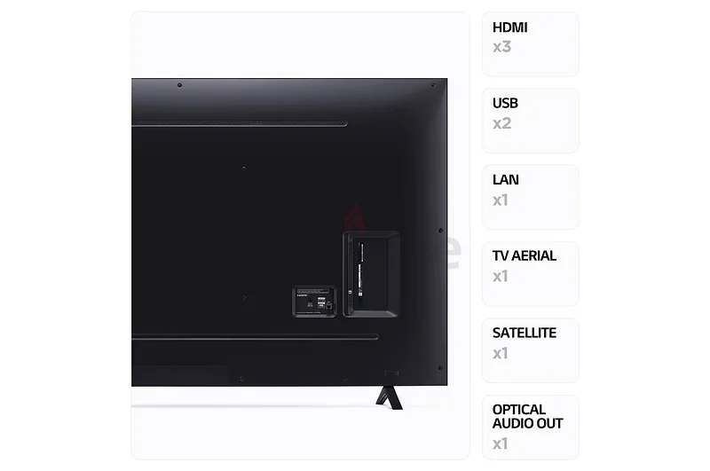 تلفزيون 75 بوصة - تلفزيون ذكي إل جي بدقة 4K فائق الوضوح - تلفزيون بنظام ويب أو إس - متوفر تابي وتمارا63265600516609114