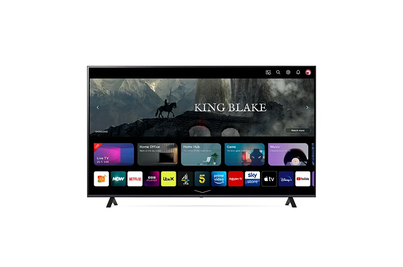 تلفزيون 75 بوصة - تلفزيون ذكي إل جي بدقة 4K فائق الوضوح - تلفزيون بنظام ويب أو إس - متوفر تابي وتمارا63265600516609112
