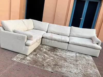 Looks like a New Home Centre Swin feather filled Corner Sofa beige