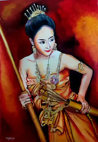 Painting The queen of victory