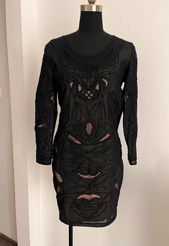 REISS embroidered dress