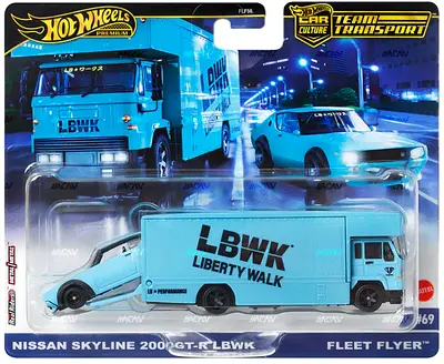 liberty walk Nissan Hotwheels Transport Card # 69