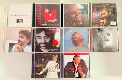 10 Andrea Bocelli Music CD’s
