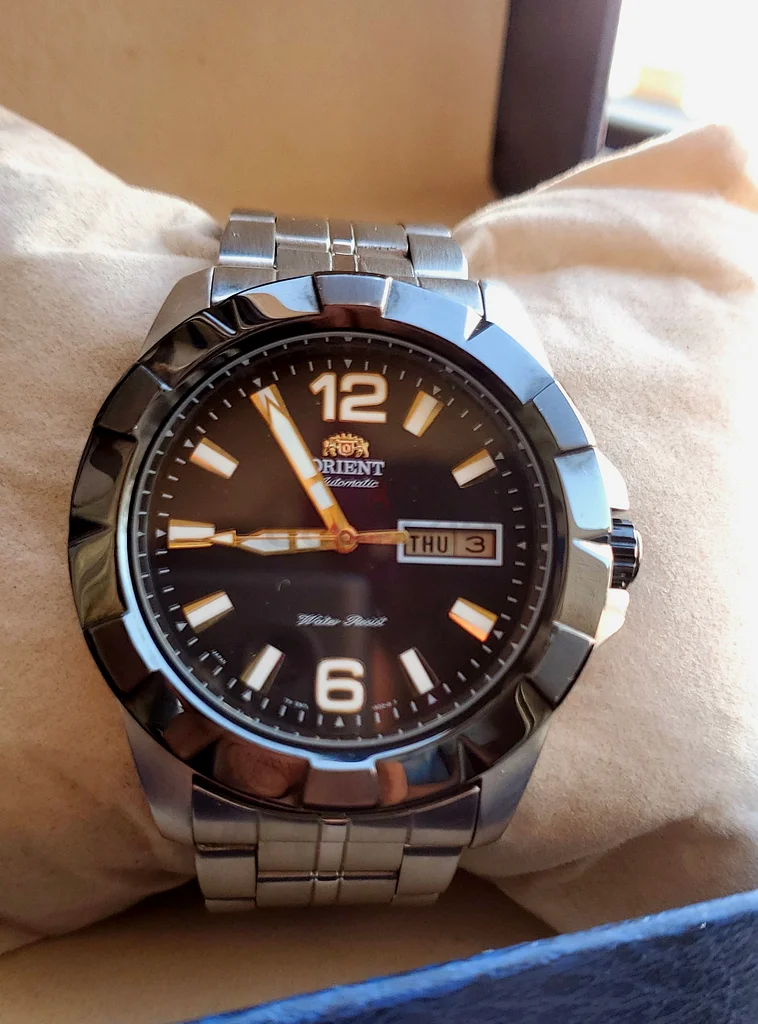 Orient Japanese Automatic EM7L-E0-B 49643 caliber 21-jewels japan made Men’s watch (USED)632411296880651117