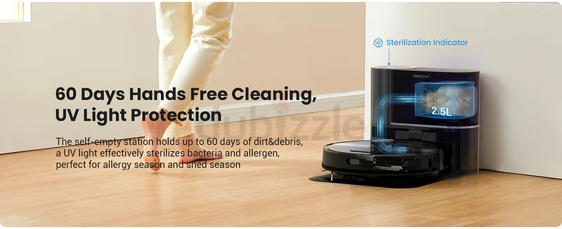 مكنساة روبوتية Proscenic M9 مع ممسحتين دوارتين لتنظيف بدون استخدام اليدين63253974183426112