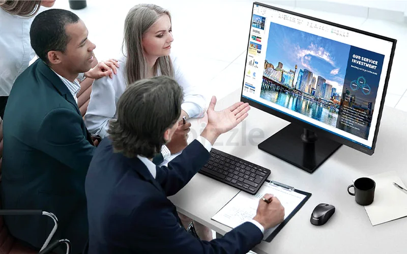 Samsung 27 Inch T45F Borderless IPS Panel Adjustable Professional Monitor for Office63256600123906114