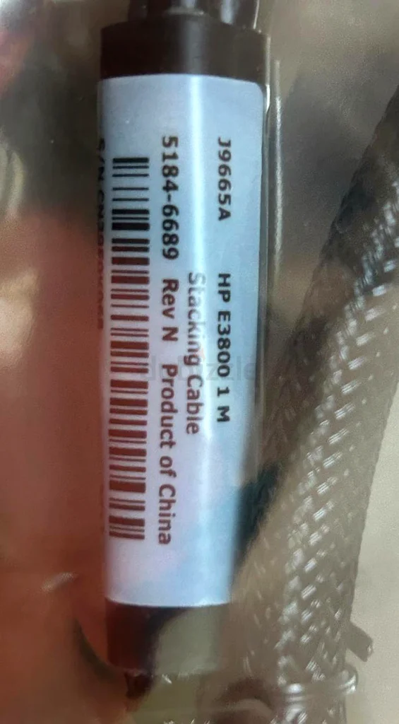 كابل توصيل 1 متر لجهاز HPE 3800 J9665A63255525386369113