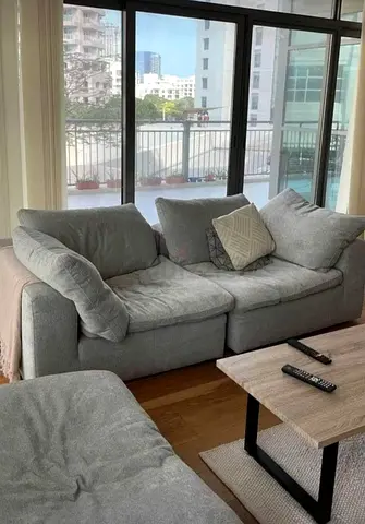 Pan home Pianca feather filled Two Seater sofa
