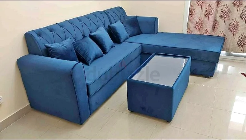 Blue- L shape brand new sofa set63216352802179119