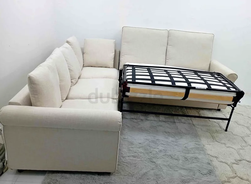 Ikea gronlid corner L shape sofa bed beige63211429223937112