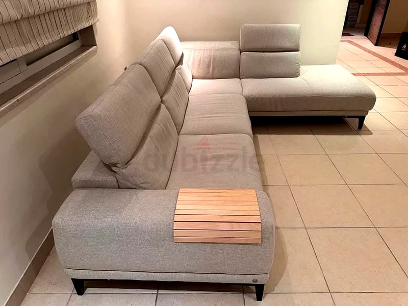 High quality natuzzi L shape sofa with headrest adjustable63211429292035111