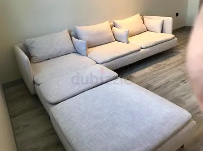 As good as Like Brand new IKEA Sodhremn L Shape Sofa beige without Footstool