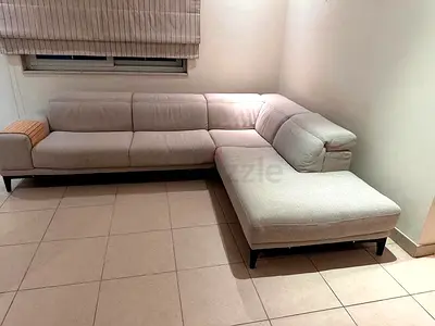 High quality natuzzi L shape sofa with headrest adjustable
