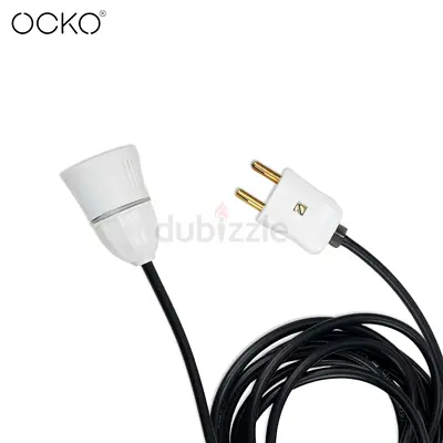 Ocko Bulb Holder with 0.5 MM Extension Cable with Flexible Wire (5 Meter)