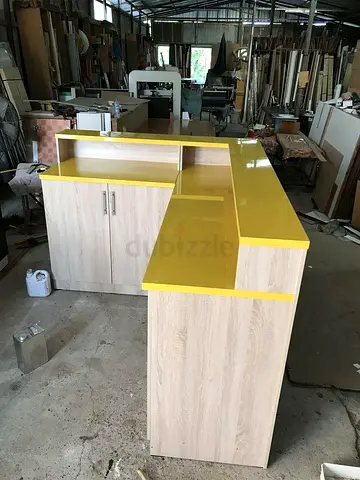 L Shaped Reception Desk Counter customized