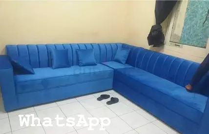 L shape .new blue sofa set