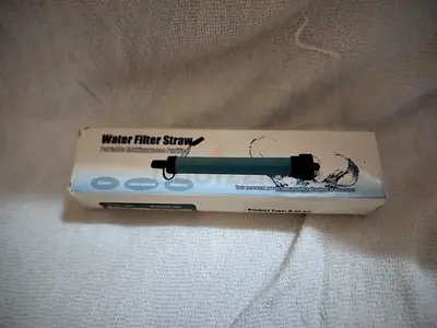Water filter straw