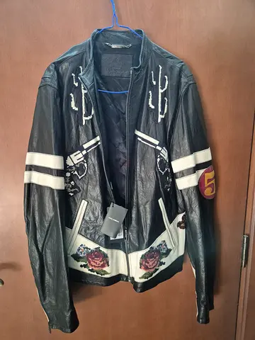 Dolce and Gabbana men leather jacket
