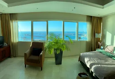 MASSIVE MASTER BEDROOM WITH UNBELIEVABLE FULL SEA VIEWS