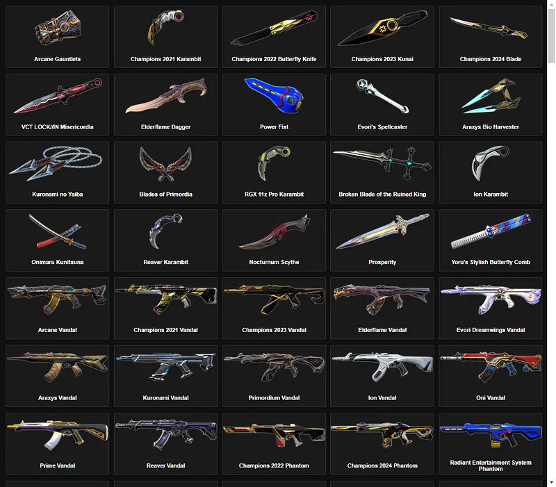 INSANE VALORANT ACCOUNT WITH CHAMPIONS 21-22-23-24 - ARCANE - VCT63205880575875111