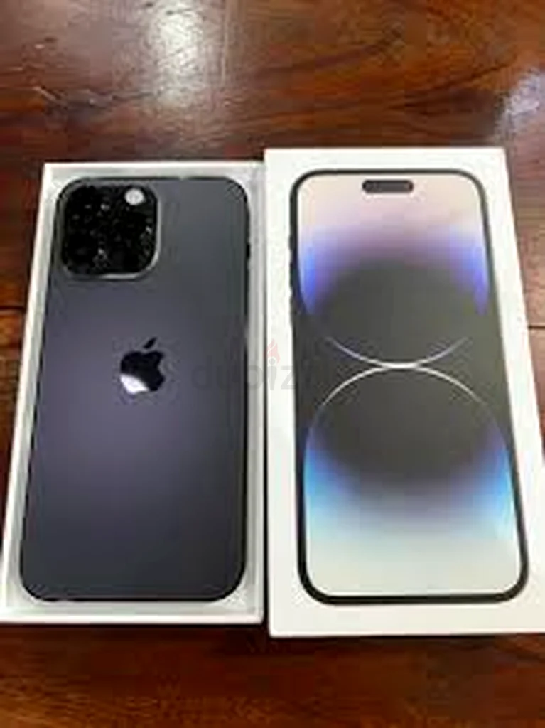 Iphone 14 pro max 256 جيجا بايت لون بنفسجي عميق مع صندوق وكابل62864708861057112