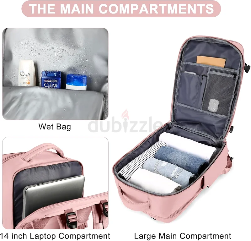 Personal Item Travel Backpack For Women Airline Approved Carry On Backpack Flight Approved Waterproo63239605352322113