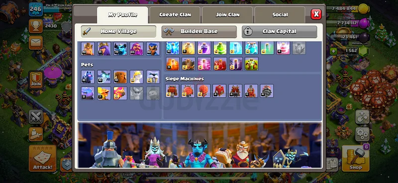 Clash of clans account63174802462210112