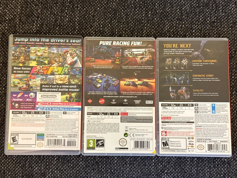 3 Nintendo Switch Games63199628845441111