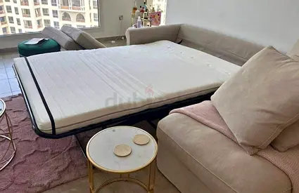 Excellent condition ikea gronlid lshape sofa bed Under storage beige