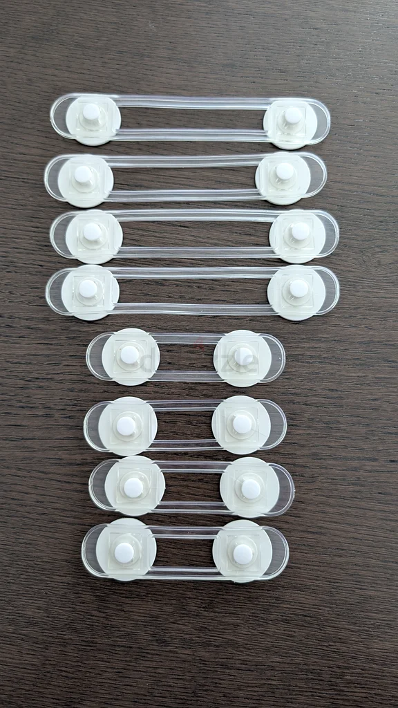Transparent elastic child safety locks - for cupboards, cabinets, doors63200161735171112