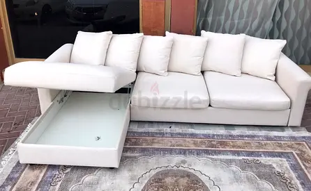 Top Quality ikea gronlid lshape sofa bed Under storage beige