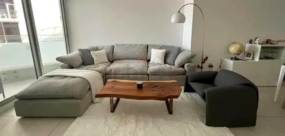 Pan emirates pianca corner sofa and footstool