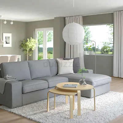 Selling As good as new ikea kivik lshape sofa light grey