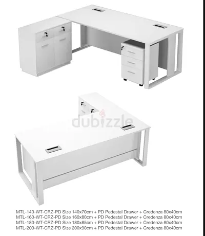 Executive white office table