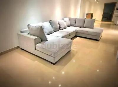The One Kingstone U shape sofa Light grey