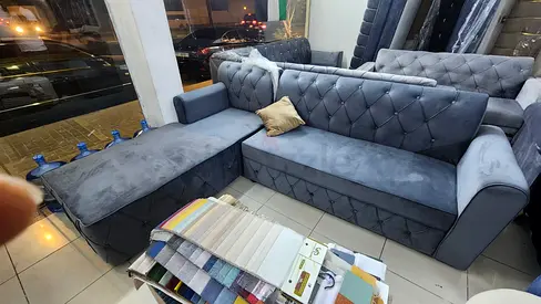 Corner L shape brand new sofa set