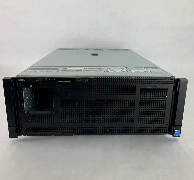 خادم ديل باور إيدج R930 بسعة 192 كور (E7-8890 V4)، 4 معالجات إنتل زيون، ذاكرة وصول عشوائي DDR4 بسعة 256 جيجابايت، ومحرك أقراص SSD بسعة 4 تيرابايت، بحجم 4U63265095771649113