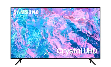 SAMSUNG Smart TV, Crystal UHD 4K, CU7000, 55 Inch, Black, 2023, Crystal Processor 4K, Smart Hub,