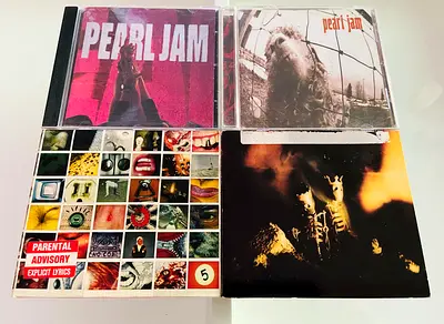 4 Pearl Jam Music CD’s