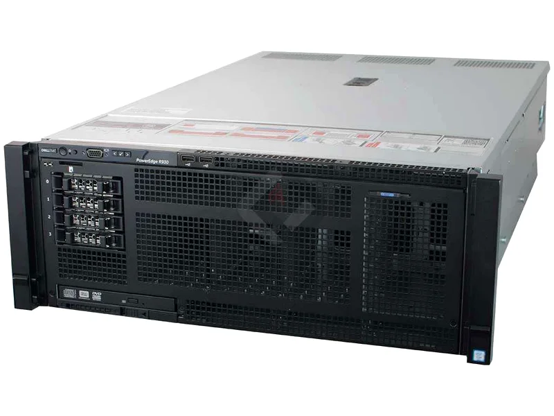 خادم ديل باور إيدج R930 بسعة 144 كور، معالج إنتل إكسون E7-8880 V3، ذاكرة رام 128 جيجابايت DDR4، قرص صلب 4.8 تيرابايت SAS 10K63265096133633111
