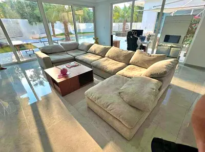 Pan Emirates Pianca feather filled sofa
