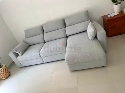 IKEA Eskilstuna L shape sofa bed light grey