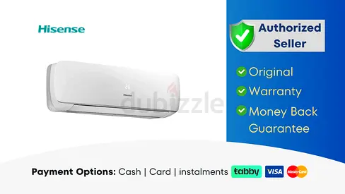 Hisense 1 Ton Split Air Conditioner - Warranty - Free Delivery