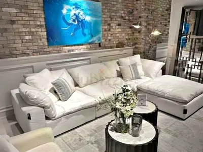 Marina home Luscious Sofa Four seater feather filled