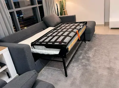 Selling ikea vimle L shape sofa bed Dark grey