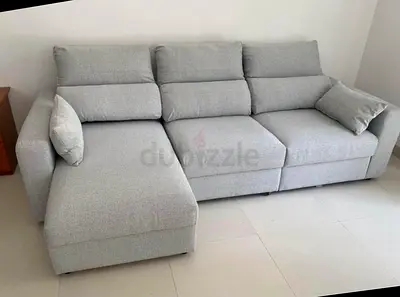 IKEA Eskilstuna L shape sofa bed Light grey
