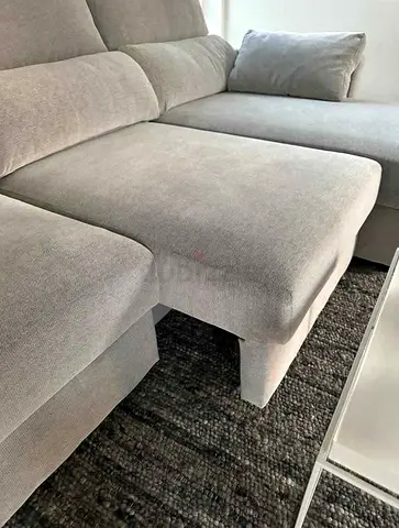 As new ikea eskilstuna L shape sofa bed Light grey