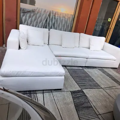 Marina Home L shape sofa feather filled