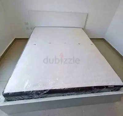 IKEA malam queen size 160/200 bed with IKEA mattress and 2 storage drawers underneath